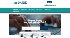 Desktop Screenshot of majesticwebhost.com